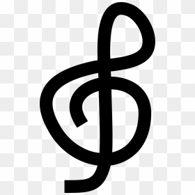 Treble Clef Doodle - Christian Cross, HD Png Download - treble clef png