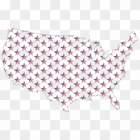 Usa Map Star Pattern Clip Arts - Portable Network Graphics, HD Png Download - usa map png