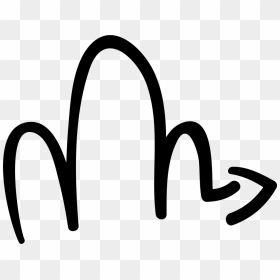 Scribble Right Arrow - Icon, HD Png Download - scribble png