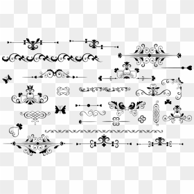 Calligraphy Flourish, HD Png Download - filigree png