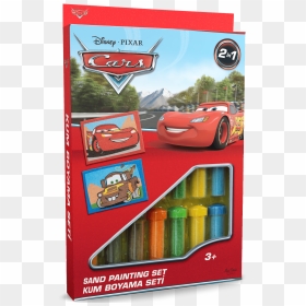Sand Painting Set Cars, HD Png Download - lightning mcqueen png