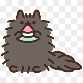 Hungry Cat Sticker Pusheen For Ios Android Giphy Gif - Pusheen Stormy And Pip, HD Png Download - pusheen png