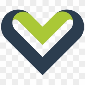 Ribbon Heart Vector Image - Corazon En Vector Azul Verde, HD Png Download - heart vector png