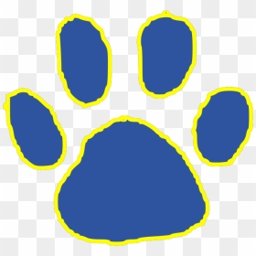Red Paw Print Clipart, HD Png Download - paw png
