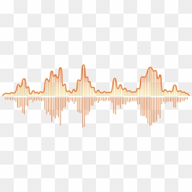 Sound-wave - Orange Sound Wave Png, Transparent Png - sound waves png