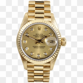 Diamond Rolex Png - Gold Rolex Watch Women, Transparent Png - rolex png