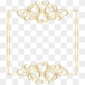 Fancy Crown Border Clipart Vector Transparent Stock - Png Border Design Gold Color, Png Download - fancy border png