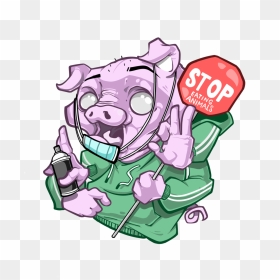 Design 3 Pig Final - Cartoon, HD Png Download - scribble png