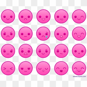 Smileys Clipart Pink - Emoticons Pink, HD Png Download - pink png