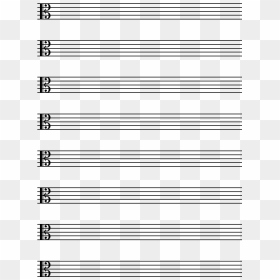 Staff Paper Treble - Music Composition Sheet, HD Png Download - treble clef png