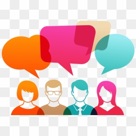 People With Talk Bubbles Clipart , Png Download - Business Engagement Social Media, Transparent Png - people talking png