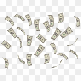 Falling Money Background Png - Transparent Background Money Rain, Png Download - raining money png
