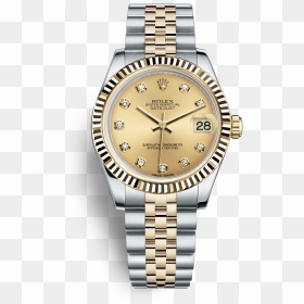 Oyster, 31 Mm, Oystersteel And Yellow Gold - Rolex Lady Datejust 31 Jubilee, HD Png Download - rolex png