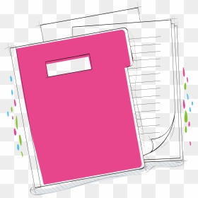 Paper Notepad Notebook - Pink Notebook Cartoon, HD Png Download - notebook paper png