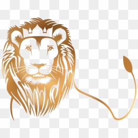 Gold Lion Head Png , Png Download - Logo Gold Lion Png, Transparent Png - lion head png