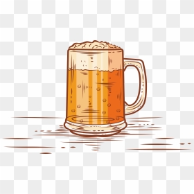 Drawn Beer Beer Cup - Hand Drawn Beer Mug Png, Transparent Png - beer mug png