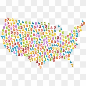 Us Map With Numbers - Illustration, HD Png Download - us map png