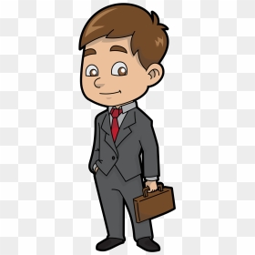 A Humble Cartoon Businessman - Cartoon Picture Of A Businessman, HD Png Download - businessman png