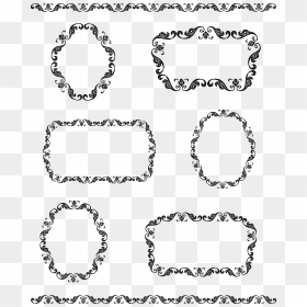 Collection Of Free Fancied Clipart Western Line - Ornament Frame Free Vector, HD Png Download - fancy border png