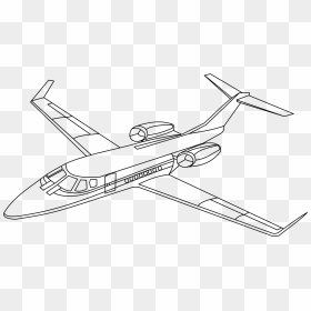 Lear Jet Clip Arts - Jet Drawing, HD Png Download - jet png