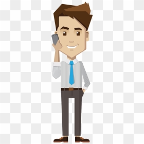 People Clipart Phone - Person Thinking Png Cartoon, Transparent Png - people talking png