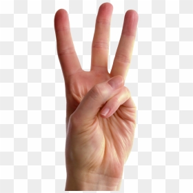 Pointing At You Png - Hand Holding Up 3 Fingers, Transparent Png - pointing finger png