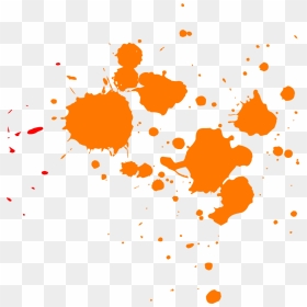 Orange Paint Splatter Png, Transparent Png - splat png