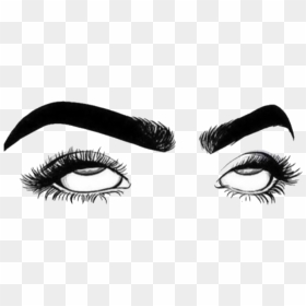 Whatever Edit Eyebrows Eyes Rollingeyes Sticker Lashes - Transparent ...