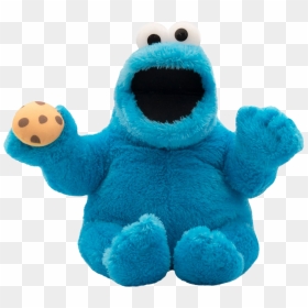 Sesame Street Talking 123 Cookie Monster Plush , Png - Cookie Monster Ugly Plush, Transparent Png - cookie monster png