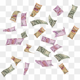 Indian Money Flying - Flying Indian Money Png, Transparent Png - raining money png