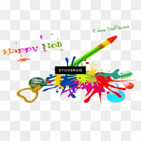 Holi Pichkari , Png Download - Picsart Happy Holi Background, Transparent Png - pichkari png