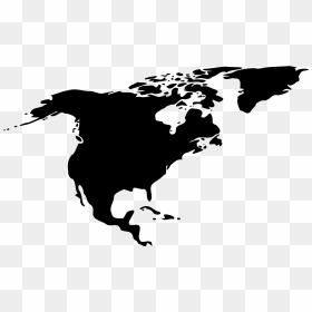 North America Clip Arts - North America Continent Black, HD Png Download - america png