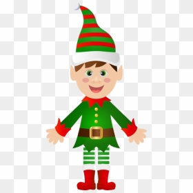Cute Elf Png Clipart - Christmas Elf Clipart, Transparent Png - vhv