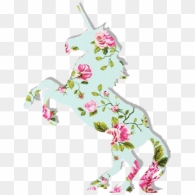 Unicorn Horn Desktop Wallpaper Ear - Blauw Roze Bloemen Behang, HD Png Download - unicorn horn png