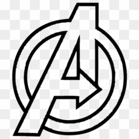 Avengers Logo White Png Clipart , Png Download - Avengers Endgame Coloring Pages, Transparent Png - avengers logo png