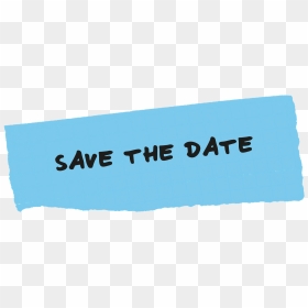 Blue Save The Date Clipart, HD Png Download - save the date png