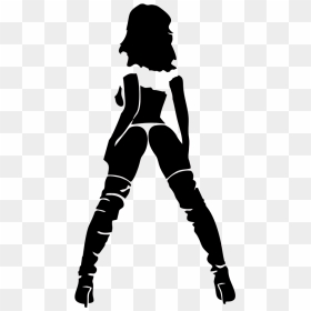 Hot Sexy Girl Woman Pinup Funny Car Bumper Window Vinyl - Silhouette Sexy Girl, HD Png Download - hot girl png