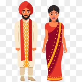 Indian Wedding Couple Png - Indian Wedding Couple Clipart, Transparent Png - indian wedding png