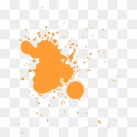 Orange Splat Png Image - Transparent Orange Paint Splatter, Png Download - splat png