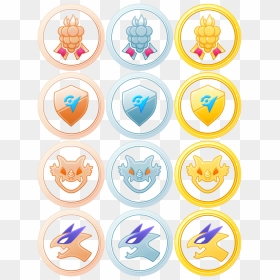 Photonew Raid Medals - Pokemon Go Medals List, HD Png Download - pokemon go logo png