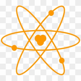 Atom Orange Clip Arts - Chemistry Clipart, HD Png Download - atom png