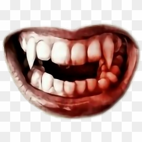 #ftestickers #mouth #teeth #bloody #filter #overlay - Creepy Mouth Png, Transparent Png - bloody handprint png