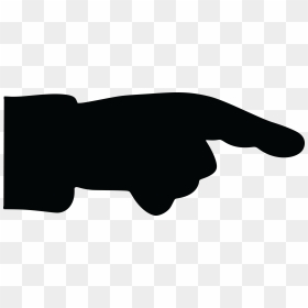 Free Clipart Of A Pointer Finger - Black Clipart Pointing Finger, HD Png Download - pointing finger png