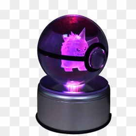 Color Changing Gengar Crystal Pokeball - Sphere, HD Png Download - crystal ball png
