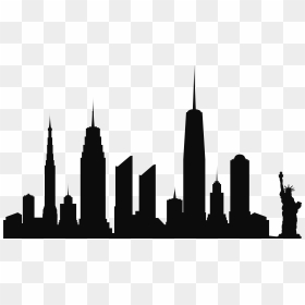 New York City Skyline Silhouette Png Clip Art - New York City Skyline Png, Transparent Png - city skyline png