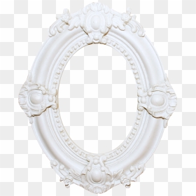 Oval Beautiful White Frame Free Download Png Hq Clipart - Circle, Transparent Png - white frame png