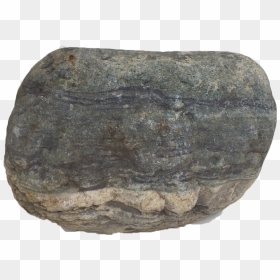 Grey Striped Urn Stone - Boulder, HD Png Download - boulder png