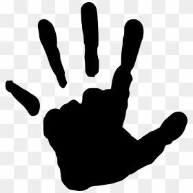 Hand Print Svg, HD Png Download - pointing finger png