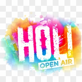 Holi Text Png Hd, Transparent Png - pichkari png