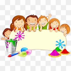 Free Download Holi Festival Clipart Holi Clip Art - Kindergarten Clipart, HD Png Download - pichkari png